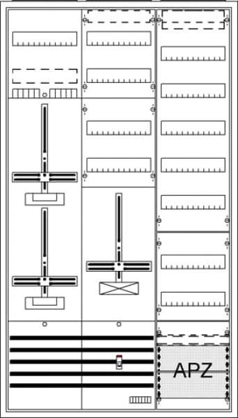 Striebel & John DA39BY DA39BY Komplettschrank, AP Dreipunkt, A39 2Z1S+2RE1V7A2