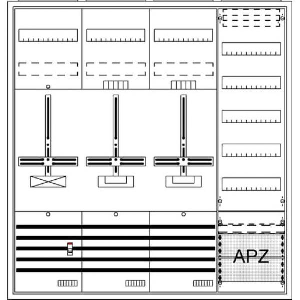 Striebel & John DA47GH DA47GH Komplettschrank, AP Dreipunkt, A47 2Z1S1V5A2