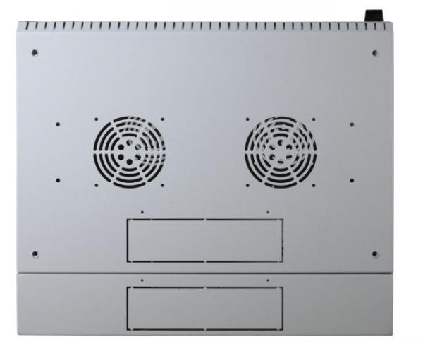 Newlec NNCW12HE500S.01 19" Wandgehäuse 12HE, schwenkend, 2-teilig, RAL7035, Tiefe 500 m