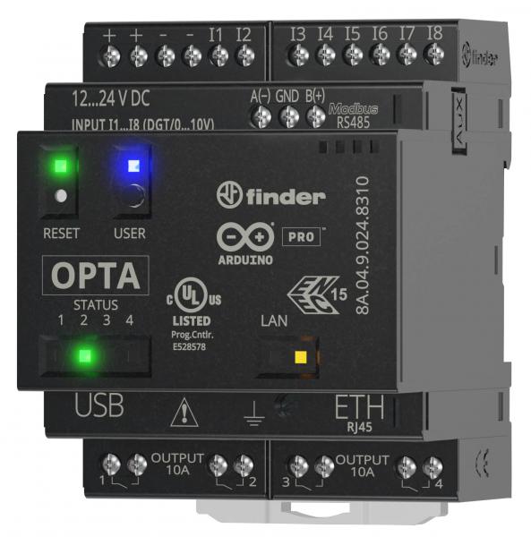 ARDEBO.de - 8A.04.9.024.8310 OPTA Plus, 8 Eingänge A/D (0-10V/12-24V), 4 Ausgänge (10A), Ver