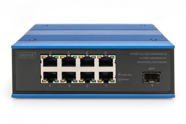 Newlec NNETSWINDGBE8+1SFPUMRPOE.01 Industrial 8xRJ45+1x SFP Gigabit  Ethernet Switch, D