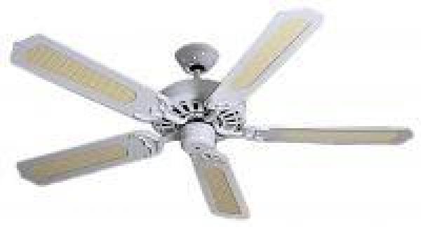 ARDEBO.de Helios DVAW 130 Deckenventilator, antik, 5-Blatt-Laufrad, 130cm weiß (8650)