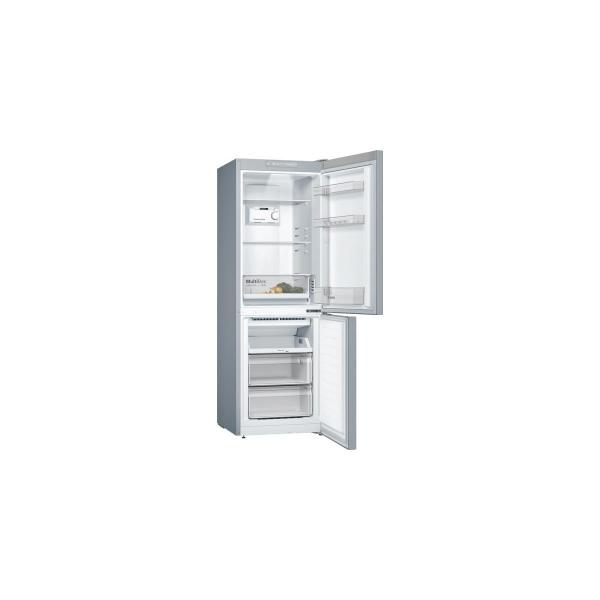 Bosch KGN33NLEB Stand Kühl-Gefrierkombination, 60cm breit, 282l, NoFrost, FreshSense, Edelstahl-Optik