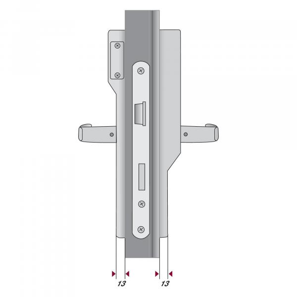 effeff 495108----91B86 Codeschloss Ausführung A, 38-50 mm, silber