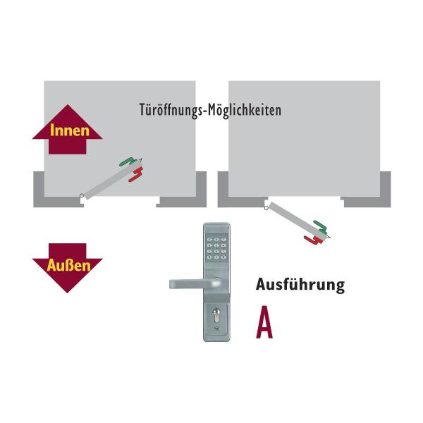 effeff 495108----91B86 Codeschloss Ausführung A, 38-50 mm, silber