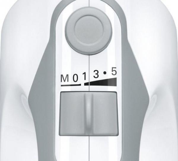 Bosch ErgoMixx MFQ36440 Handmixer, 450 W, 5 Geschwindigkeitsstufen, spülmaschinengeeignet, weiß