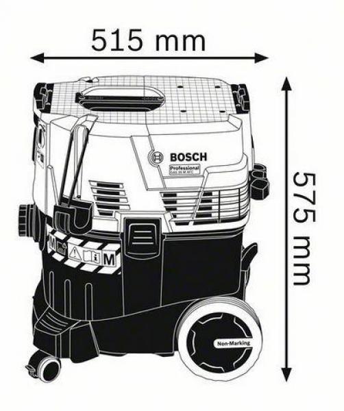 Bosch GAS35M AFC Nass-/Trockensauger (06019C3100), 1380 W, Automatische Filterreinigung, schwarz-blau