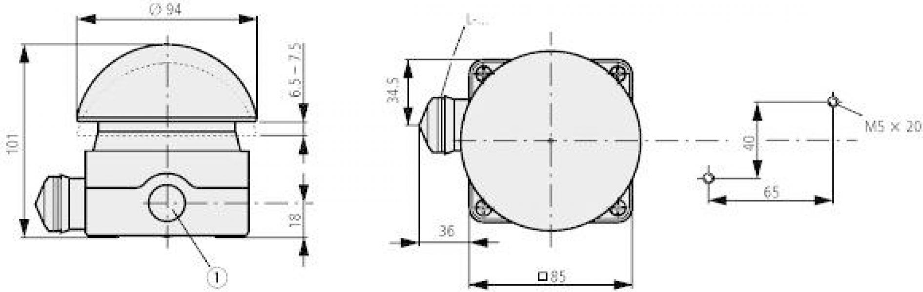 Eaton FAK-S Fuß- und Grobhand-Taster, schwarz (095540)