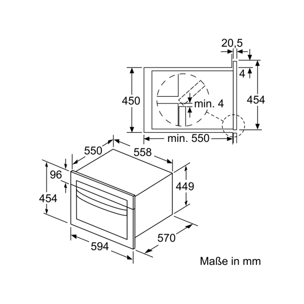 Bosch CMA585GS0 Serie 6 Einbau-Kompaktbackofen mit Mikrowellenfunktion, 900W, 44l, 5 Leistungsstufen, AutoPilot 15, Edelstahl