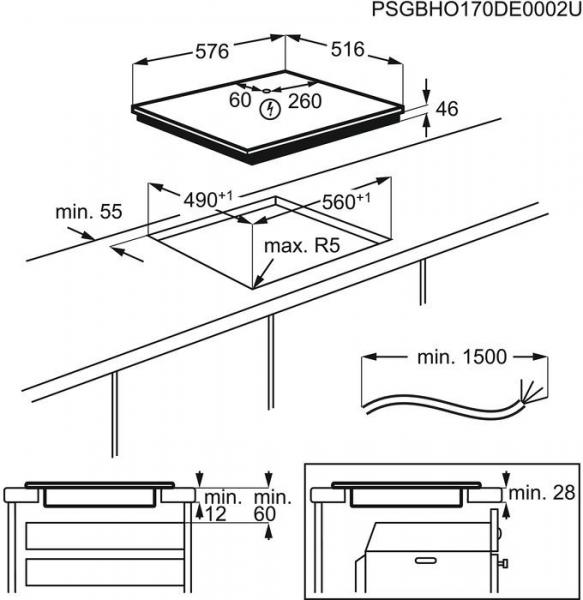 AEG IKE64450XB Autarkes Induktionskochfeld, Glaskeramik, 60cm breit, Power-Funktion, Slider Touch, edelstahl (949597193)