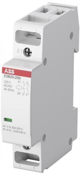 ARDEBO.de ABB ESB20-20N-06 Installationsschütz 2S, 20A, 230V, 2-Polig (1SBE121111R0620)