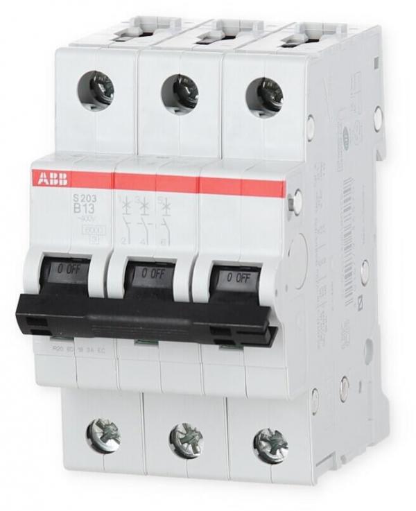 ABB S203-C13 Sicherungsautomat 6kA, 13A, 3P (2CDS253001R0134)