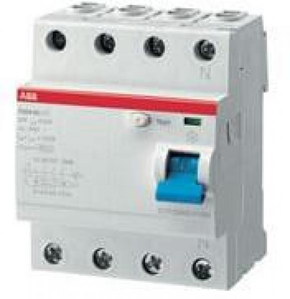 ARDEBO.de ABB F204F-63/0,03 FI-Schalter, Typ F, 63/0,03A, 4-Polig (2CSF204325R1630)