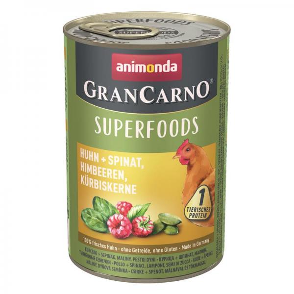 ARDEBO.de Animonda GranCarno Adult Superfood Huhn & Spinat 400g