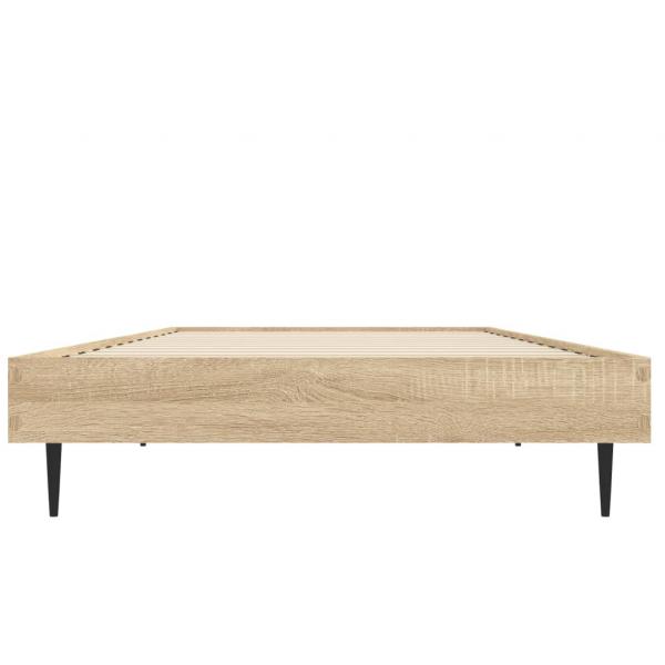 Bettgestell Sonoma-Eiche 75x190 cm Holzwerkstoff