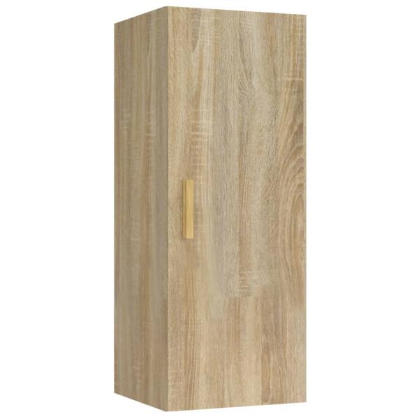 Wandschrank Sonoma-Eiche 34,5x34x90 cm Holzwerkstoff