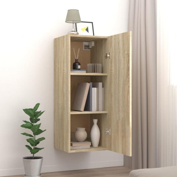 Wandschrank Sonoma-Eiche 34,5x34x90 cm Holzwerkstoff