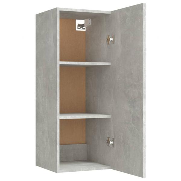 Wandschrank Betongrau 34,5x34x90 cm Holzwerkstoff