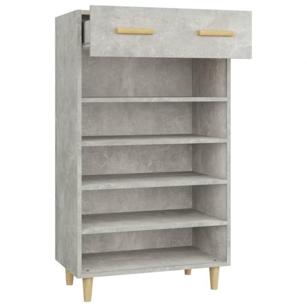 Schuhschrank Betongrau 60x35x105 cm Holzwerkstoff