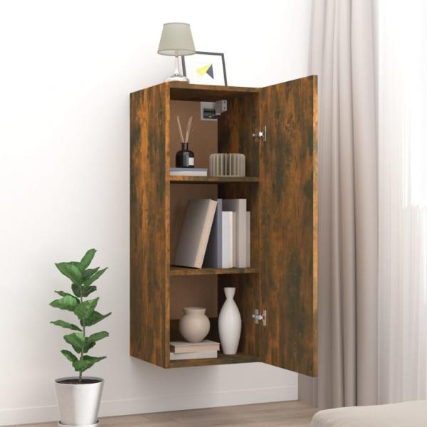 Wandschrank Räuchereiche 34,5x34x90 cm Holzwerkstoff