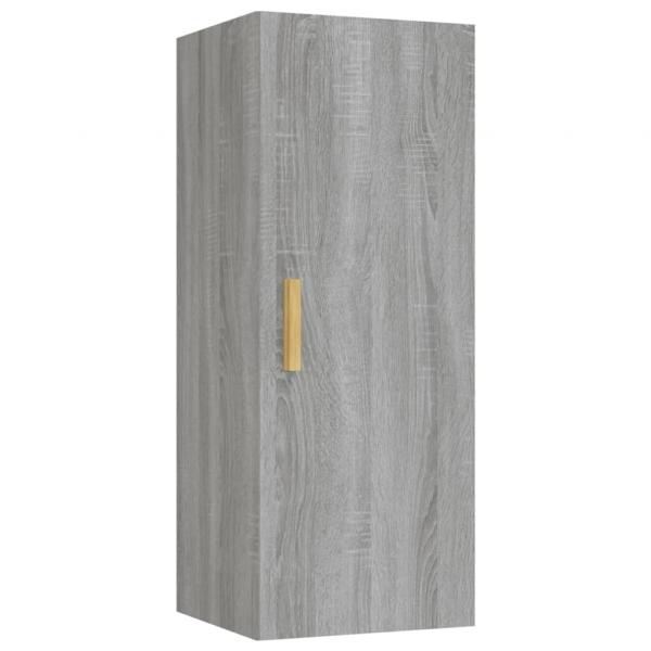 Wandschrank Grau Sonoma 34,5x34x90 cm Holzwerkstoff