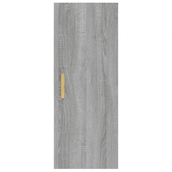 Wandschrank Grau Sonoma 34,5x34x90 cm Holzwerkstoff