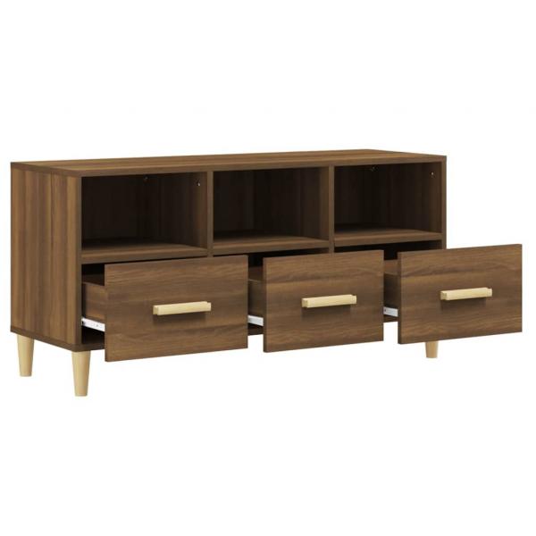 TV-Schrank Braun Eichen-Optik 102x36x50 cm Holzwerkstoff