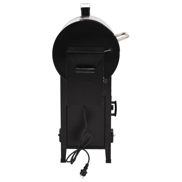 Pelletgrill mit Schornstein Schwarz 104 cm Eisen