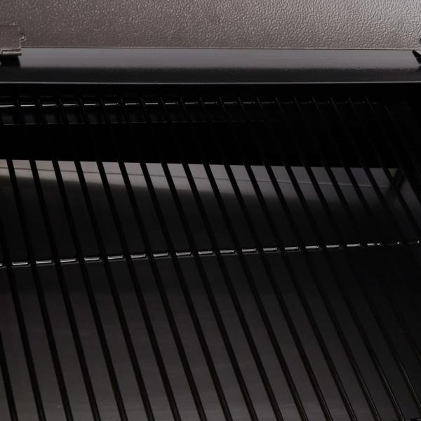 Pelletgrill mit Schornstein Schwarz 104 cm Eisen