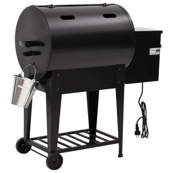 Pelletgrill mit Ablage Schwarz 94 cm Eisen