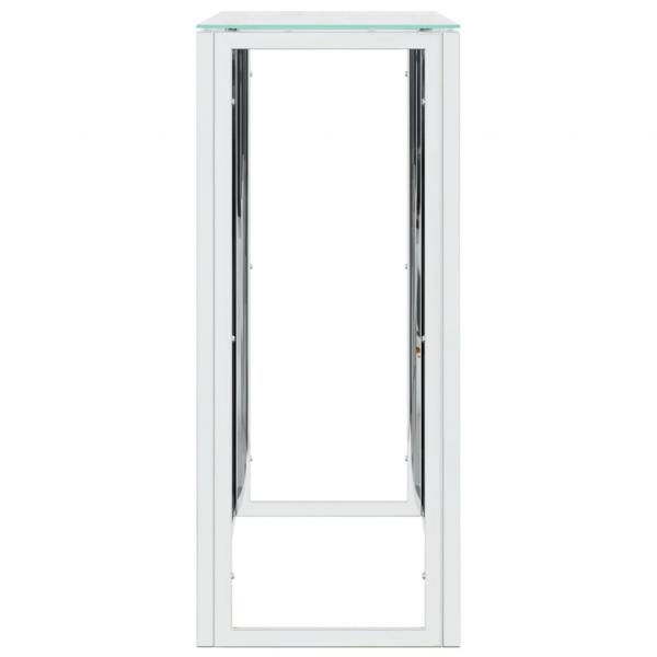 Konsolentisch 110x30x70 cm Edelstahl und Glas