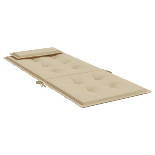 Hochlehner-Auflagen 4 Stk. Beige Oxford-Gewebe