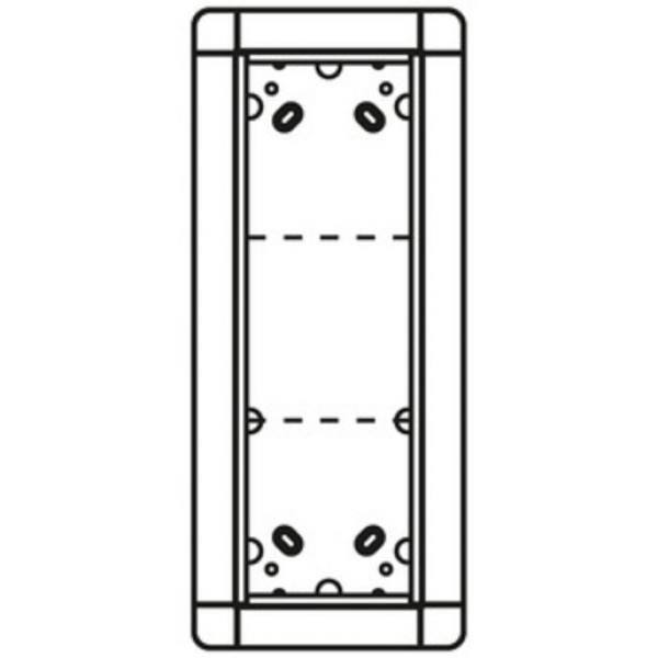 Ritto 1881370 Unterputzrahmen 3 Modulplätze, weiß