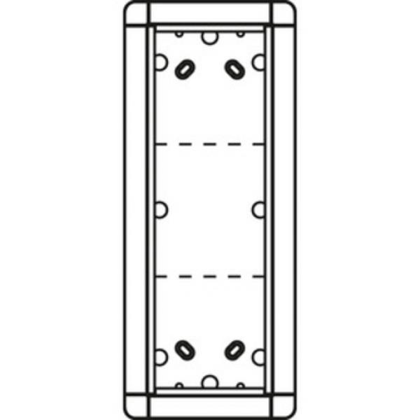 Ritto 1883370 Aufputzrahmen 3 Modulplätze, weiß