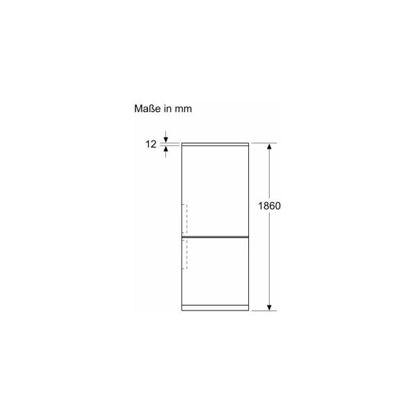 Bosch KGN36VICT Serie 4 Stand Kühl- Gefrierkombination, 60cm, 321L, NoFrost, Schnellgefrieren, Schnellkühlen, 0 Grad Fach, Edelstahl mit Antifingerprint