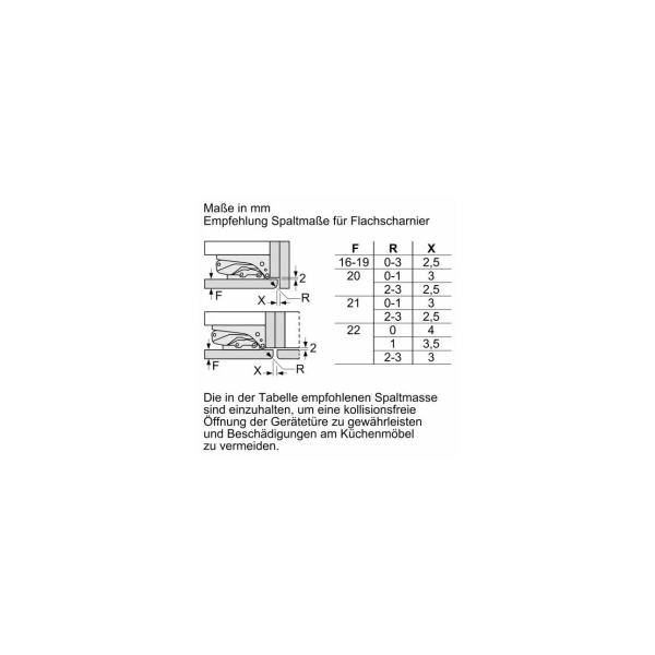 Bosch KIL42ADD1 Einbaukühlschrank mit Gefrierfach, Nischenhöhe 122 cm, 187 L, Festtürtechnik, Schnellkühlen, LED Beleuchtung, VitaFresh