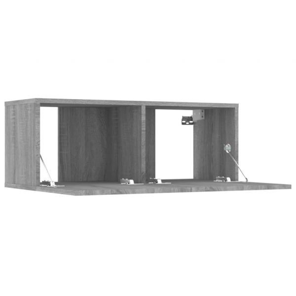 TV-Schränke 2 Stk. Grau Sonoma 80x30x30 cm Holzwerkstoff