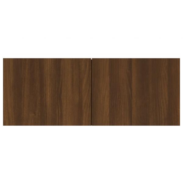 TV-Schränke 2 Stk. Braun Eichen-Optik 80x30x30 cm Holzwerkstoff