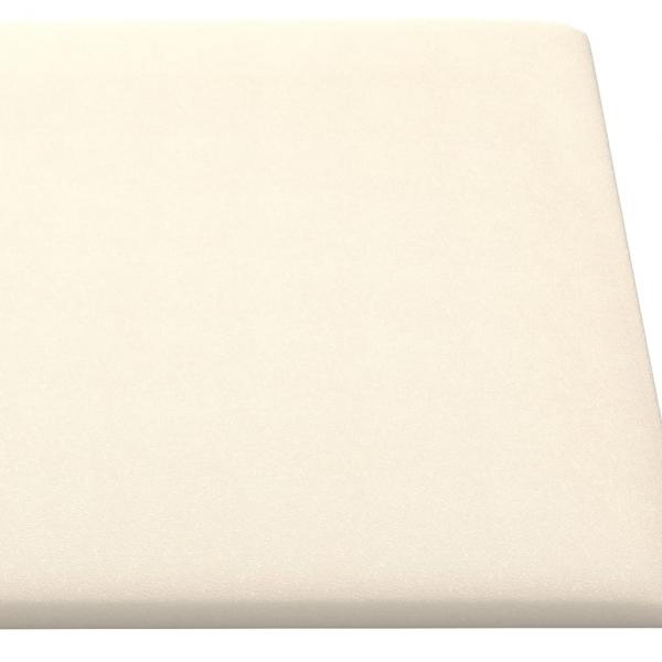 Wandpaneele 12 Stk. Creme 90x15 cm Samt 1,62 m²