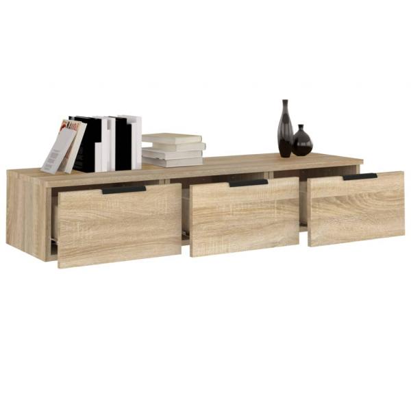 Wandschrank Sonoma-Eiche 102x30x20 cm Holzwerkstoff