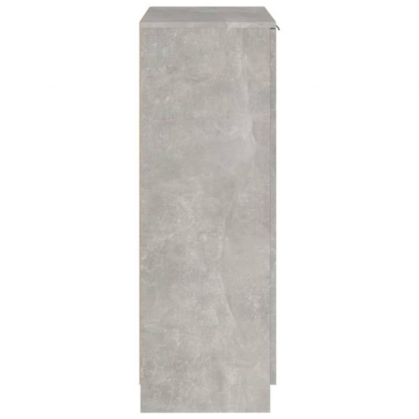 Schuhschrank Betongrau 59x35x100 cm Holzwerkstoff