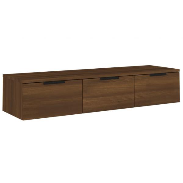 Wandschrank Braun Eichen-Optik 102x30x20 cm Holzwerkstoff