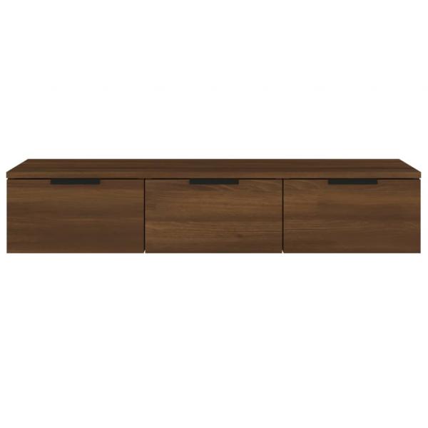 Wandschrank Braun Eichen-Optik 102x30x20 cm Holzwerkstoff