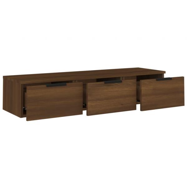 Wandschrank Braun Eichen-Optik 102x30x20 cm Holzwerkstoff