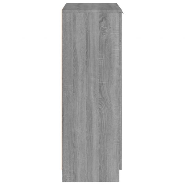 Schuhschrank Grau Sonoma 59x35x100 cm Holzwerkstoff