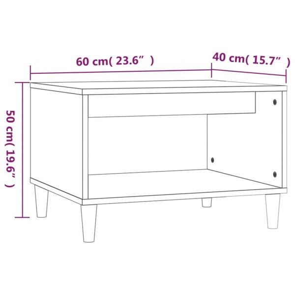 Couchtisch Grau Sonoma 60x50x40 cm Holzwerkstoff