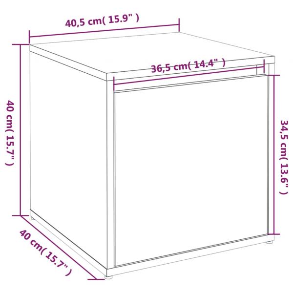 Schubladenbox Grau Sonoma 40,5x40x40 cm Holzwerkstoff