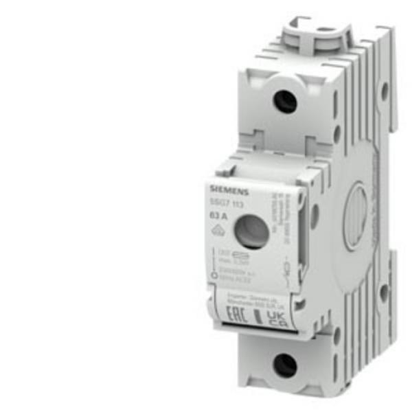 Siemens 5SG7123 MINIZED, Lasttrennschalter mit Sicherung, D02, 2-polig, In: 63 A, Un AC: