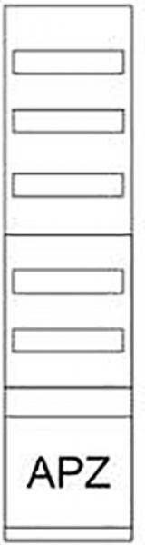 ARDEBO.de - ZSD-V17/APZ Verteilerfeld, 7-reihig, H=1050mm, inkl. abgeschottetem und plombier