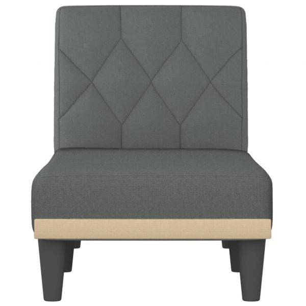 Chaiselongue Dunkelgrau Stoff